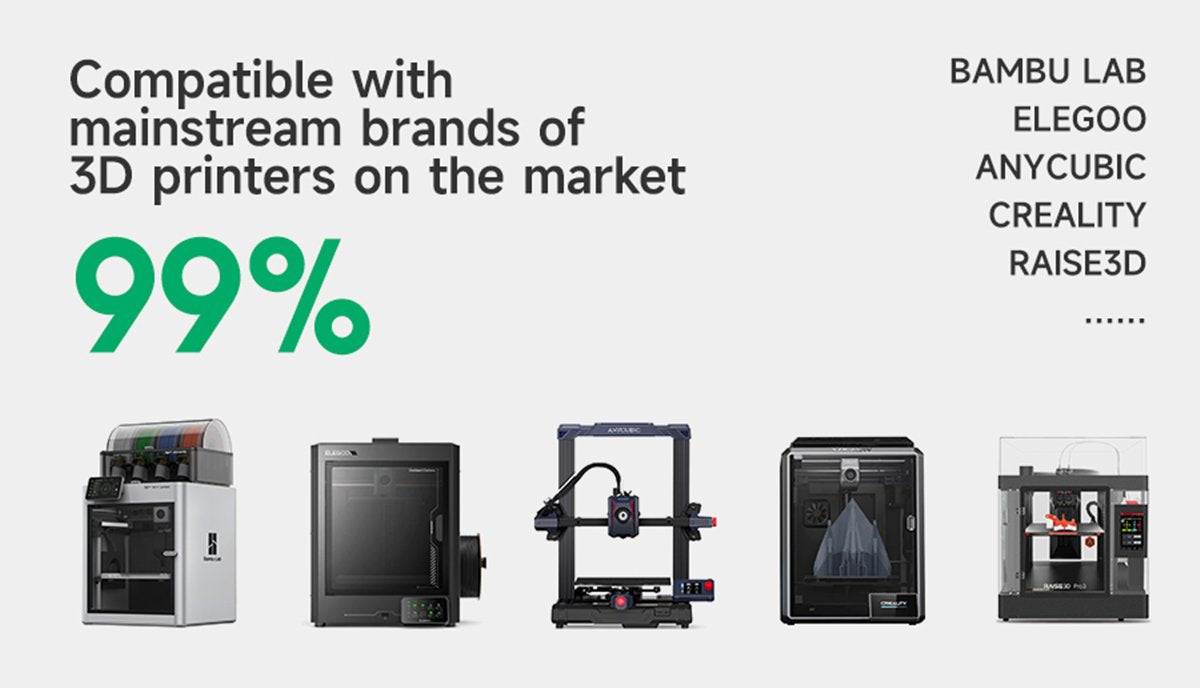 eSUN filament is compatible with most popular 3D printers